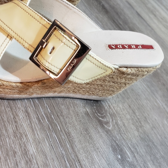 Prada platform wedge Sandals. Size 37 - Picture 3 of 9